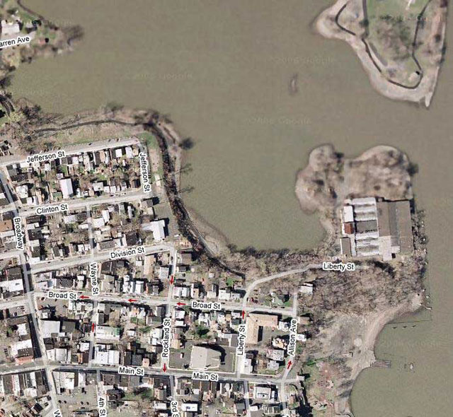 Recent Satellite View of Landslide Area